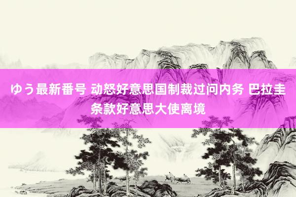 ゆう最新番号 动怒好意思国制裁过问内务 巴拉圭条款好意思大使离境