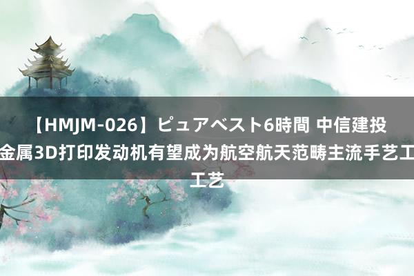 【HMJM-026】ピュアベスト6時間 中信建投：金属3D打印发动机有望成为航空航天范畴主流手艺工艺