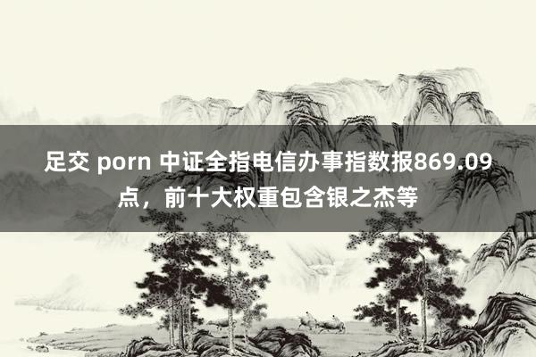 足交 porn 中证全指电信办事指数报869.09点，前十大权重包含银之杰等