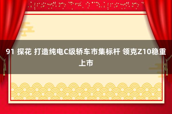 91 探花 打造纯电C级轿车市集标杆 领克Z10稳重上市